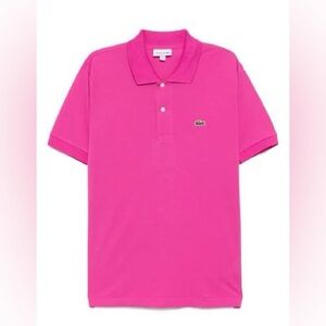 Lacoste-Men’s Fuchsia Polo Shirt Size M